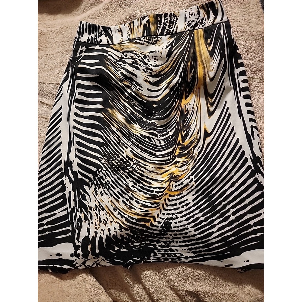 Calvin Klein Pencil Skirt Vintage Animal Print Size 6‎ Stretch Fabric